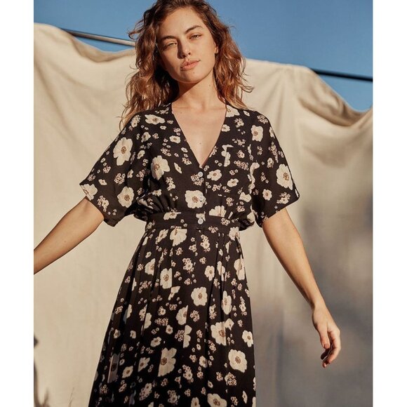 Christy Dawn Lottie night cosmo floral print maxi dress - Picture 4 of 10